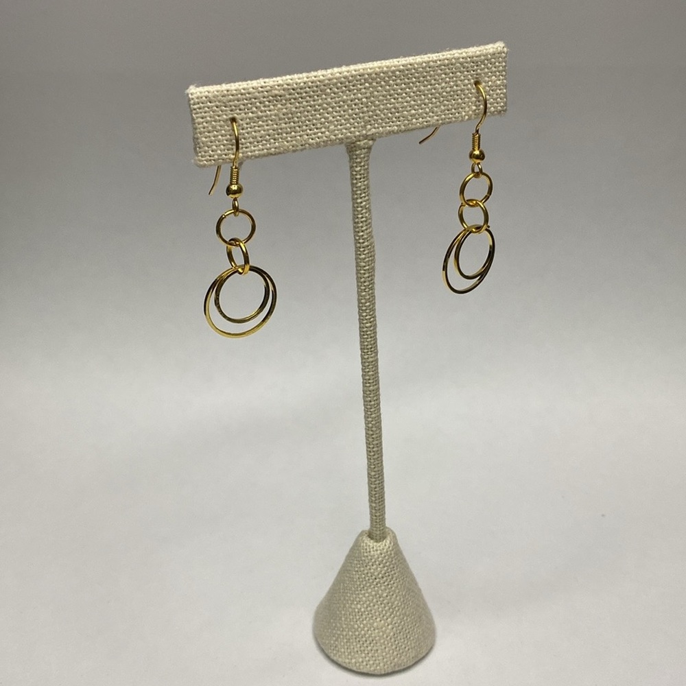 Handmade Gold Filled Multi Hoop Dangle Earrings